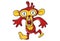 Vector Cartoon Illustration Of Cute Monkey.