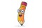 Vector Cartoon Illustration Of Cute Pencil.