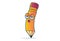 Vector Cartoon Illustration Of Cute Pencil.