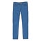 Vector Cartoon Illustration - Denim Jeans Pants. Front View.