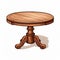 Vector Cartoon Illustration Of Old Oak Table With Four Legs
