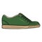 Vector Cartoon Illustration - Pair of Green Skaters Shoes. Side View