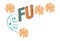 Vector Cartoon Illustration Of Text FU