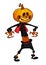 Vector cartoon image of Jack O` Lantern. Vector illustration.