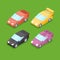 Vector Cartoon Isometric Super Cars