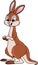 Vector - Cartoon kangaroo