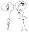 Vector Cartoon of Man or Father or Parent and Boy or Son Arguing or Fighting About Healthy Food