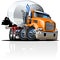 Vector Cartoon Mixer Truck