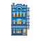 Vector Cartoon Pixelart City building Isolated Illustration