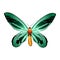 Vector Cartoon Queen Alexandra Butterfly Character isolated illustration