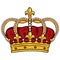 Vector cartoon royal crown