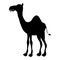 Vector - Cartoon silhouette camel icon cute funny camel