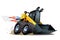 Vector Cartoon Skid Steer