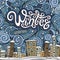 Vector cartoon winter fairytale town