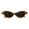 Vector Cartoon Women Sunglasses in Turtle Rim