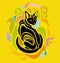 Vector Cat Colorful Cartoon Decorative graphic design