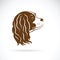 Vector of Cavalier King Charles Spaniel dog on white background.