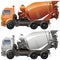 Vector cement truck