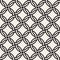 Vector chain seamless pattern. Stylish interweaving texture. Decorative geometric interlaced lines background.