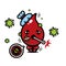 vector character of sick blood positive contaminated by virus