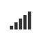 Vector chart growing bar icon