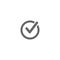 Vector check checkmark flat icon round simple