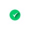 Vector check checkmark flat icon round simple