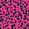 Vector cheetah skin seamless pattern. Trendy wild animal leopard spots, hand drawn pink texture for fashion print design
