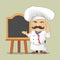 Vector Chef Cook Serving Food Realistic Cartoon Character Design Isolated Vector Illustrator