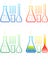 Vector chemical test tubes icons