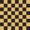 Vector chess field in beige and black colors. Seamless pattern.