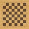 Vector chess wooden field with numbers and letters