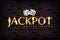 Vector chic casino sign Jackpot