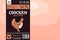 Vector chicken label design concept