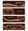 Vector Chocolate Background Set. Dessert Illustration.