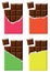 vector chocolate bars