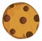 Vector Chocolate Chip Cookie