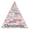 Vector christianity, jesus, bible, testament triangle arrow