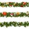 Vector Christmas Border Set with Garland