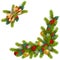 Vector Christmas Corner Decorations