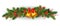 Vector christmas holly spruce tree garland