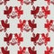 Vector christmas red folk birds seamless pattern.