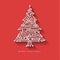 Vector christmas tree from digital electronic circuit