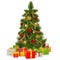 Vector Christmas Tree with Gifts