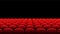 Vector Cinema or Theater rows of red seats