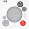 Vector circle template. Circles with space for your content in t