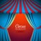 Vector circus background with open tent