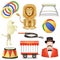 Vector Circus Icons Set 3