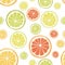 Vector citrus seamless background