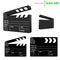 Vector clapboard take icons